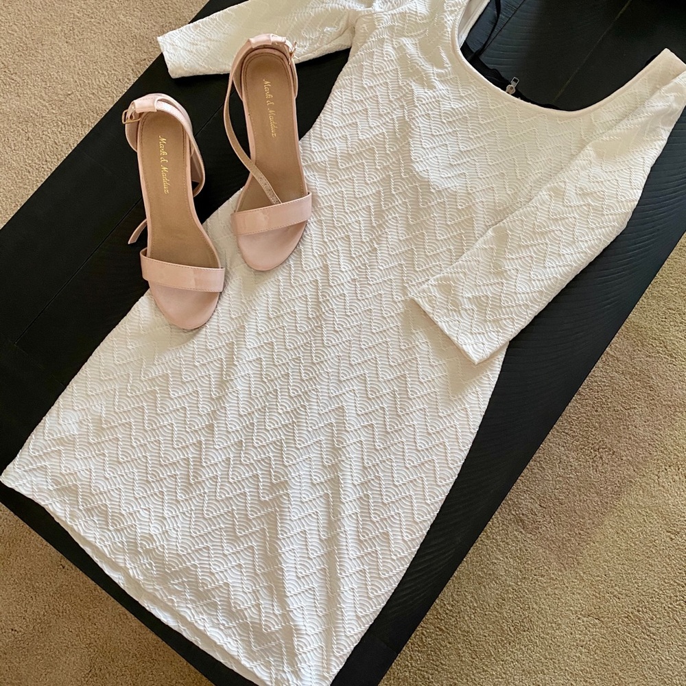 Cream Mini Dress